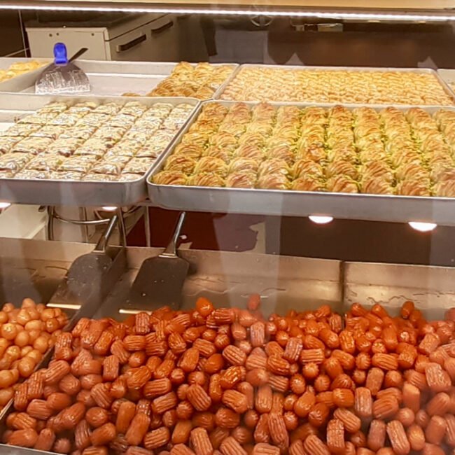 Baklava dans une boutique de Konya