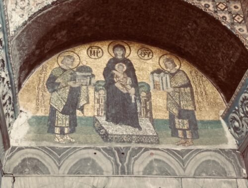 Mosaique chrétienne à l'intérieur de Sainte Sophie